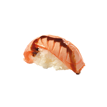 Gegrilde sake nigiri